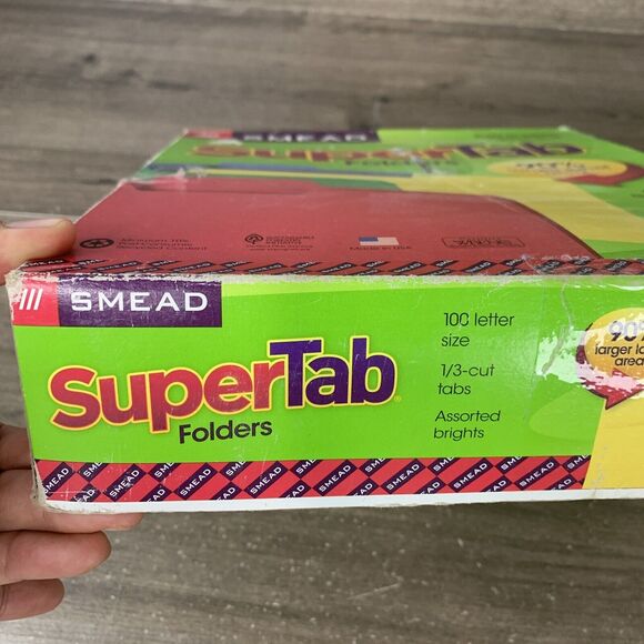 Smead SuperTab File Folders 1/3 Cut Top Tab Letter Manila 99/Box 10301 - Picture 5 of 16
